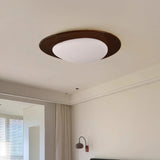 Scandinavian Pebble Wood Grain Ceiling Light - Minimalist LED Design 4