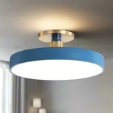 Scandinavian Style Round Flush Mount LED Ceiling Light Fixture - Acrylic Design 1