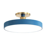 Scandinavian Style Round Flush Mount LED Ceiling Light Fixture - Acrylic Design 8