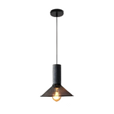 Shane - Industrial Pendant Light with Iron and Concrete Design 10