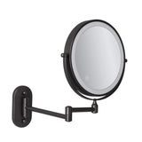 Sleek Black Rechargeable LED Magnifying Makeup Mirror with Adjustable Lighting 5