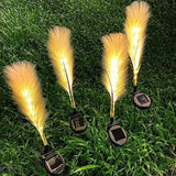Solar Garden Lights - 4 Pack Solar Fiber Reed Outdoor Lights for Elegant Ambiance 2