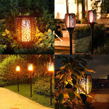 Solar Powered Garden Torch - Flickering LED Lights, Waterproof, Easy Installation 3