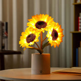 Sunflower Lamp - Nature-Inspired LED Light for Warm Ambience 3