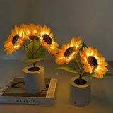 Sunflower Lamp - Nature-Inspired LED Light for Warm Ambience 5