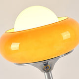 Vintage Bauhaus Yellow Glass Table Lamp - Elegant Bedside Lamp for Bedroom 4