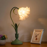 Vintage Flower Table Lamp - Adjustable Arm Bedside Table Lamp for Elegant Lighting 1