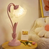 Vintage Flower Table Lamp - Adjustable Arm Bedside Table Lamp for Elegant Lighting 4