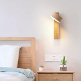 Wabi Sabi - Off-white Travertine LED Wall Light with Rotating Feature 6
