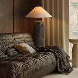 Weathered Wood Modern Floor Lamp - Rustic Standing Lamp for Living Room 5